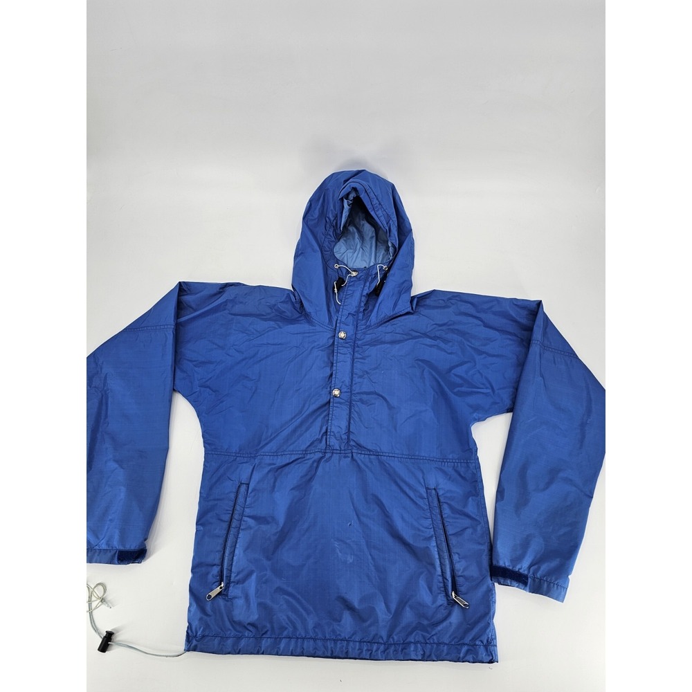 North Face Jacket Men Small Blue Vintage Gore Tex  Zip Snap Hoodie Coat‎ USA